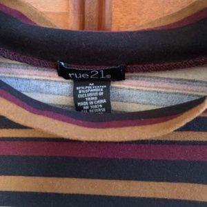 Rue 21 Stripe Crop Top